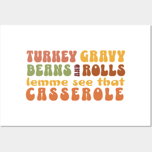 Groovy Thanksgiving Funky Typography Design in Warm Colors Posters and Art